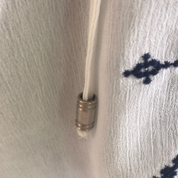 “TRISTAN” Embroidered Sheer Blouse . - Picture 6 of 13